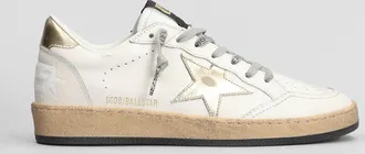 Golden Goose Sneakers Ball Star in pelle bianca