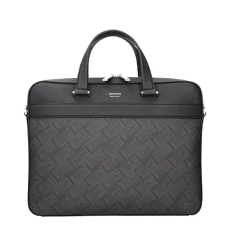 Ferragamo tassen van Work Man, zwarte en grijze stof