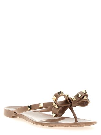 Valentino Garavani Rockstud Sandals - Taupe
