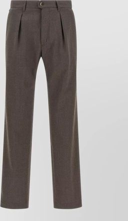 Incotex wool-blend pleated tailored trousers