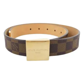 Louis Vuitton Pre-owned Belts, male, Brown, Size: ONE SIZE Pre-owned Vintage Fabric Belt