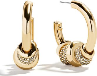 BaubleBar Lydia Hoop Earrings in Clear at Nordstrom