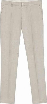 BOSS Beige Genius Zip Buttoned Trousers