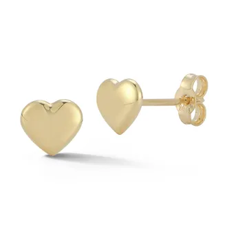 Ember Fine Jewelry 14K Gold Heart Studs
