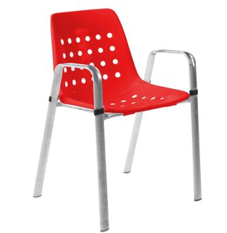 Schubiger M&ouml;bel Gartenstuhl Bermuda mit Armlehne Rundoval