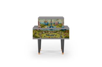 StoryZ Mesita de noche multicolores 2 cajones L 58 cm