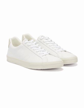Veja Womens Veja Esplar Leather Womens Extra White Trainers - Size: 4