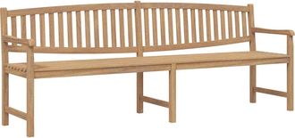 vidaXL Banco De Jard&iacute;n Madera Maciza De Teca 228x59,5x90 Cm Vidaxl