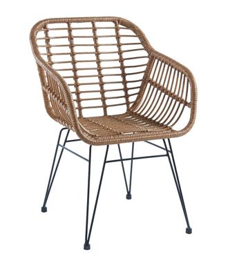 Home Heavenly Pack 2 sillas rat&aacute;n con reposabrazos, uso interior/exterior