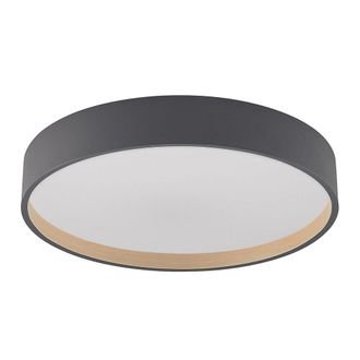 Lindby L&aacute;mpara de techo LED de Pl&aacute;stico Negro