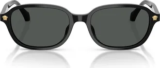 Versace 53mm Pillow Sunglasses in Black/dark Grey at Nordstrom