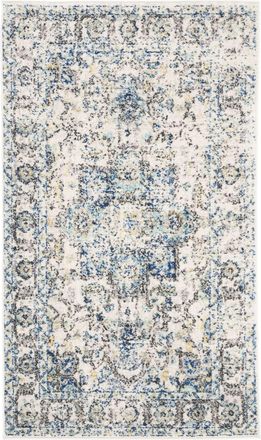 Safavieh Alfombra tradicional de polipropileno azul/blanco, 122 x 183 cm