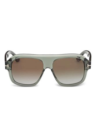 Tom Ford Eyewear Rhonda-02 pilot-frame sunglasses - women - Acetate - 56 - Green
