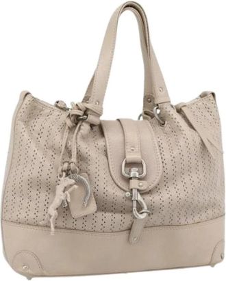 Chlo&eacute; Pre-owned Tote Bag - Dames - Vintage Shopper - Beige - ONE Size - Leer - Vintage