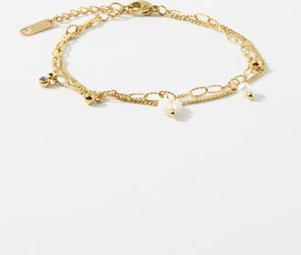 Simons Womens Daisy double-chain bracelet