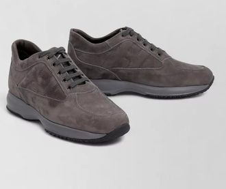 Hogan leather lace-up sneakers