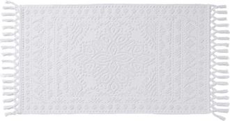 French Connection Nellore Fringe Bath Rug in White at Nordstrom Rack, Size 26X49