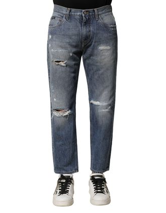 Dolce & Gabbana Versleten Denim Relaxed Fit