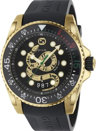 Gucci Accessoires, Heren, Geel, ONE Size, Duikhorloge