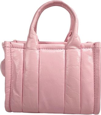 Marc Jacobs Patent Leather Crinkle Tote Bag - Pink