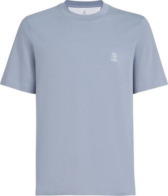 Brunello Cucinelli Crew-neck Logo-detail T-shirt
