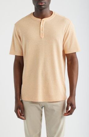 Tommy Bahama Lido Sands Short-Sleeve Henley in Nectarine at Nordstrom, Size Xxx-Large