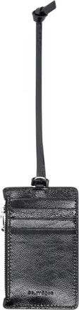 Courr&egrave;ges Cow Leather Card Case - Black