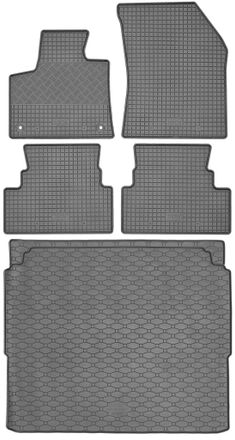 OEM Opel Grandland / Grandland X Crossover A Partir De Octubre De 2017. Juego: Alfombrillas De Goma Para Coche + Alfombrilla Para Maletero