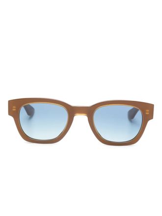 Alexander McQueen Eyewear Occhiali da sole squadrati - Marrone