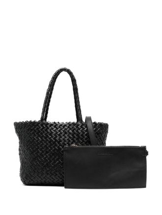 Dragon Diffusion woven leather tote bag - Black