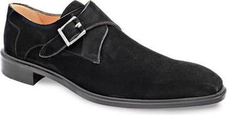 Mezlan Albini Monk Strap Shoe in Black at Nordstrom, Size 10.5