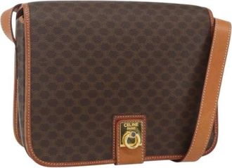 Celine Pre-owned Cross Body Bags, female, Brown, Size: ONE SIZE Pre-owned Plastic Crossbody Bag