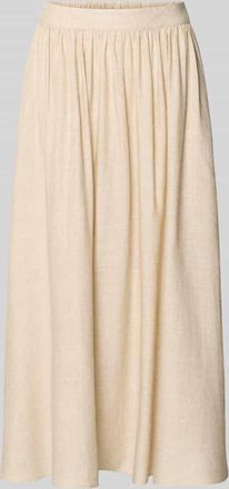 Apricot Glockenrock aus Viskose-Mix mit elastischem Bund in Sand, Gr&ouml;&szlig;e XXL