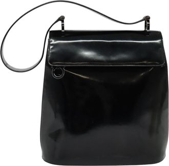 Ferragamo Gancini Shoulder Bag Patent Leather Patent_Leather Shoulder Bag Bag (Pre-Owned)