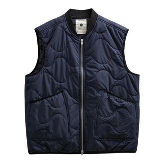 Anerkjendt Anerkjendt Akrobin Gebreide Wol Gilet - Heren - Jassen - Blauw - Maat: L Wol