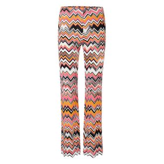 Marc Cain Roze Broek Yc 81.49 M29 - Dames - Wijde Broeken - Veelkleurig - M - Broeken