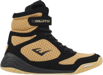 Everlast Pro Elite Boxing Boots Mens Hi Black/Gold 9 UK