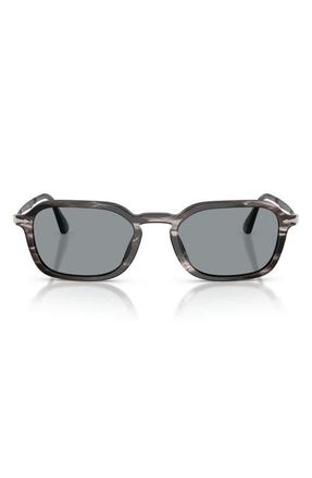 Persol 54mm Phantos Sunglasses in Striped Black And Grey /Blue at Nordstrom