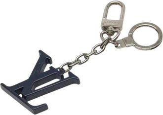 Louis Vuitton Pre-owned Metalen Sleutelhanger - Dames - Vintage Accessoires - Blauw - ONE Size - Vintage