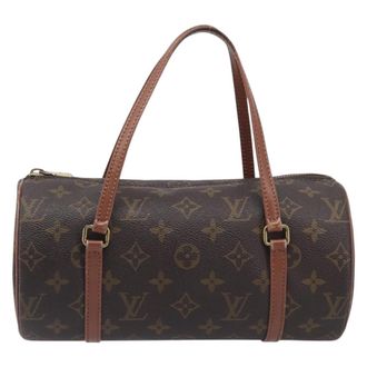 Louis Vuitton Papillon Monogram Canvas Brown Canvas Handbag (Pre-Owned)