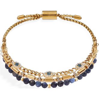 Alex and Ani Evil Eye Stranded Bracelet Set in Gold at Nordstrom, Size Small