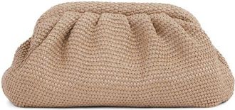 Reiss Gia Woven Clutch in Natural at Nordstrom