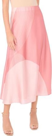 Vince Camuto Print Bias Midi Skirt in Rose Hip at Nordstrom, Size X-Small