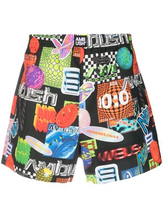 AMBUSH Mens Printed Shorts