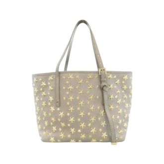 Jimmy Choo London Pre-owned Sasha Leren Tas - Dames - Pre-owned - Grijs - Maat: ONE Size Leer
