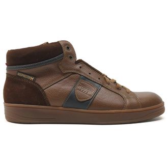 Mephisto Mephisto Heliot Leather Mens High Top Trainers - Hazelnut - Size:UK 9.5