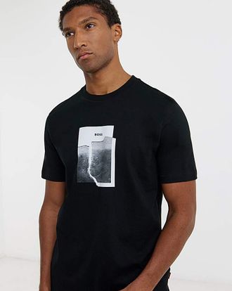 HUGO BOSS Graphic T-Shirt - Black