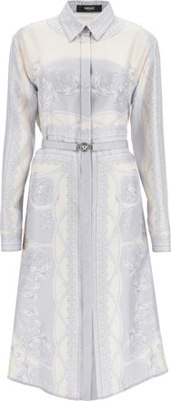 Versace Printed Silk Shirt Dress