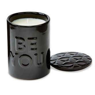 Tag Be You Candle With Striker In Lid Black Ceramic Everyday at Nordstrom