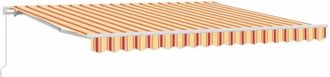 vidaXL Vidaxl - Toldo Retr&aacute;ctil Amarillo Y Naranja 400 X 300 Cm Poli&eacute;ster